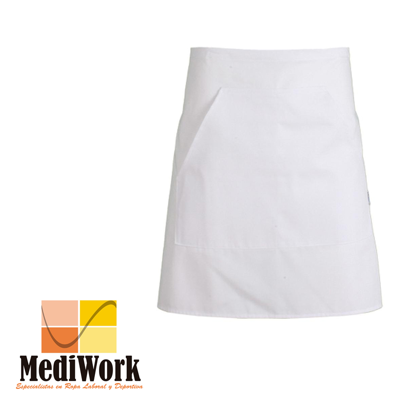 Delantal sin peto y bolsillo SARGA blanca 0,50 x 0,75 117B00 02