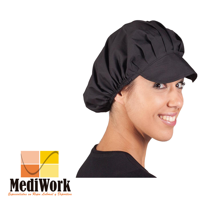 Gorra sra. POPELIN NEGRO (paq. 10 un. ) 421000 02 