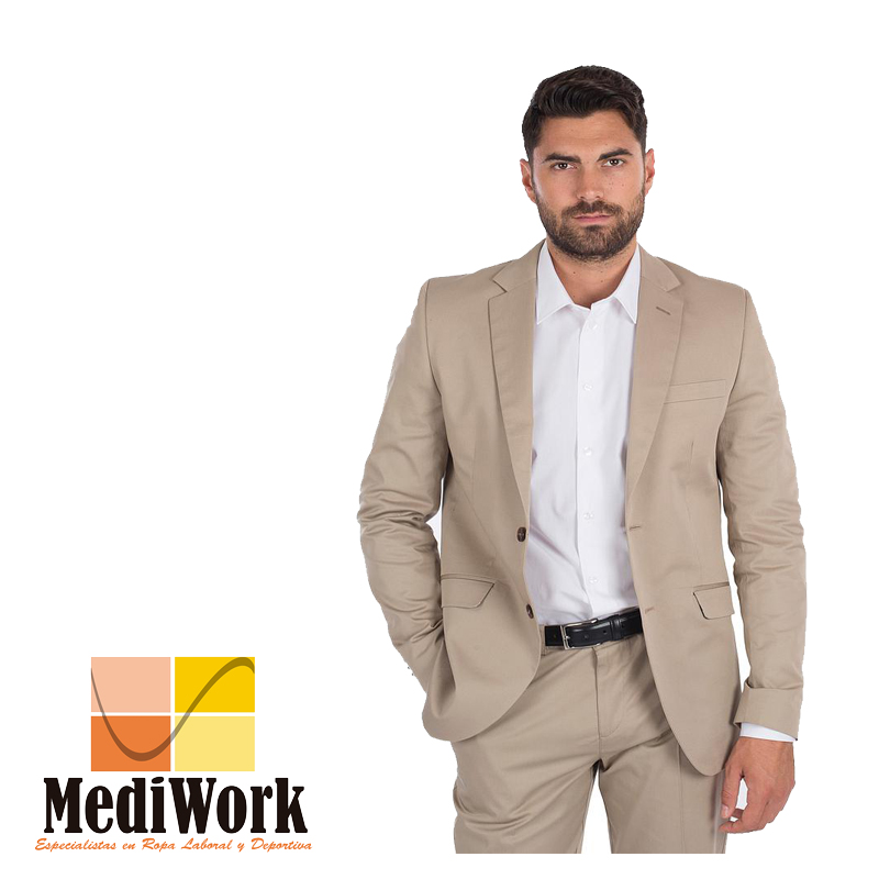 Americana hombre 2 botones slim fit cold tallaje especial 812500E 02