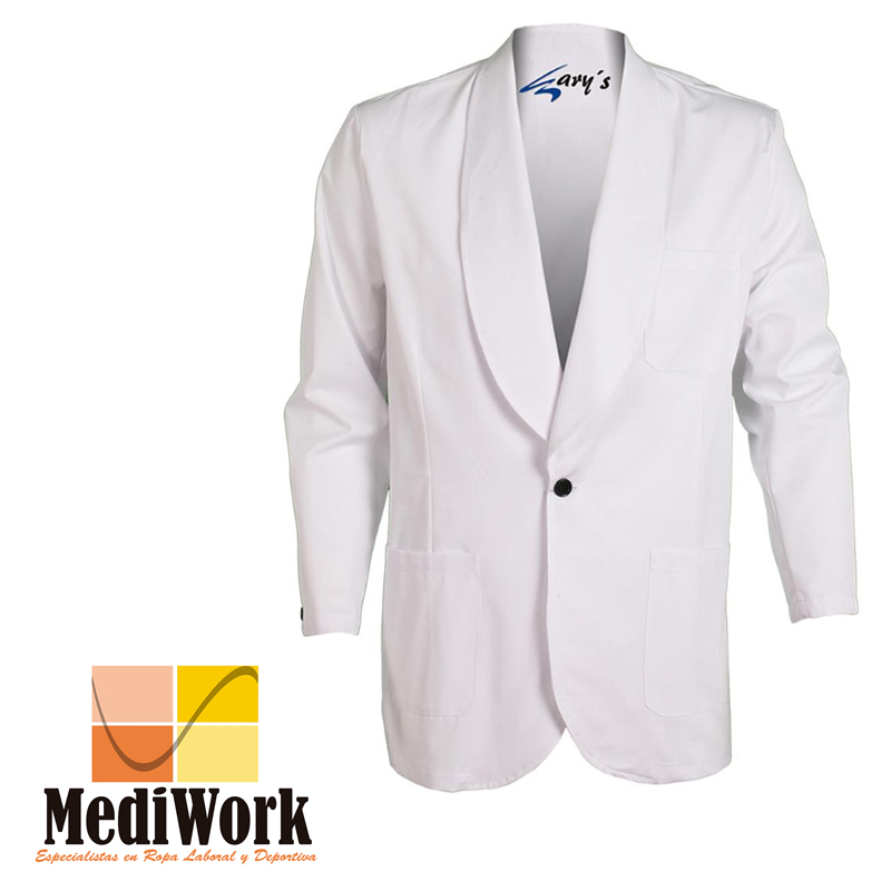 Chaquetilla smoking 1 boton blanca 960000E 02