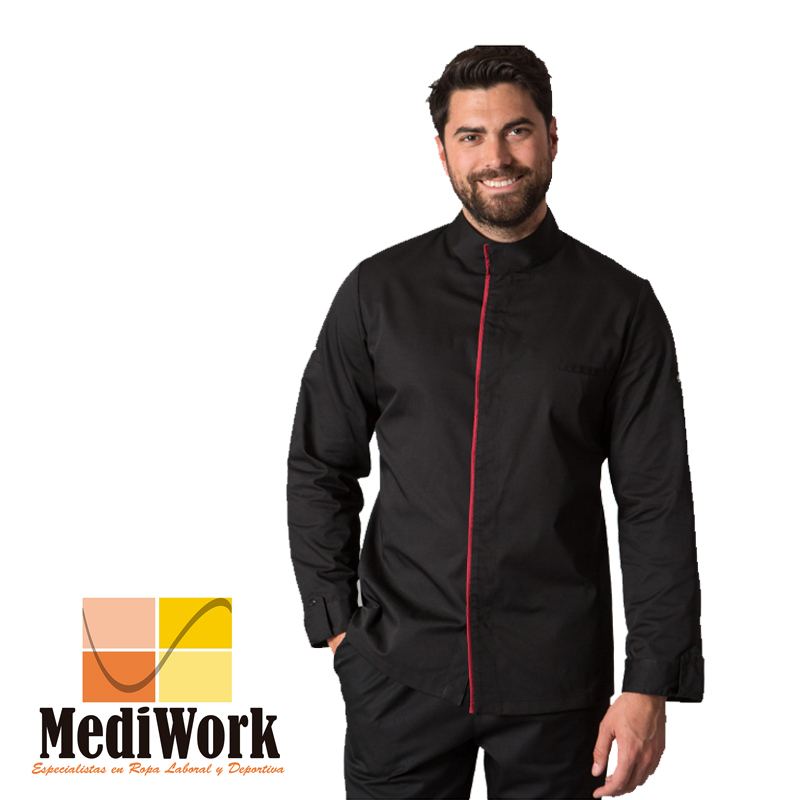Chaqueta cocina negra hombre Andreu 947800NE TE 02