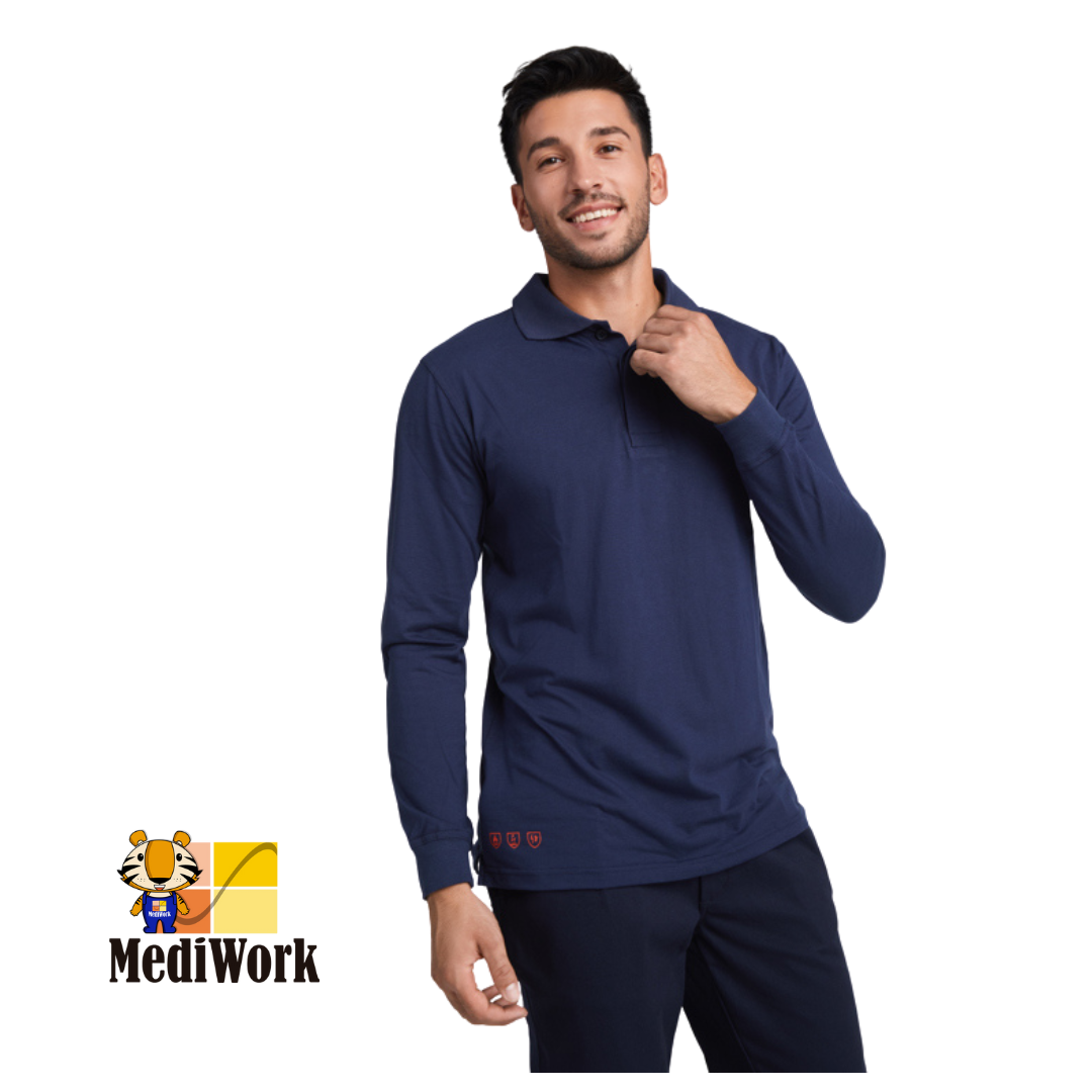 POLO IGNÍFUGO MANGA LARGA SANTANA  9402 03 TALLA ESPECIAL 4XL