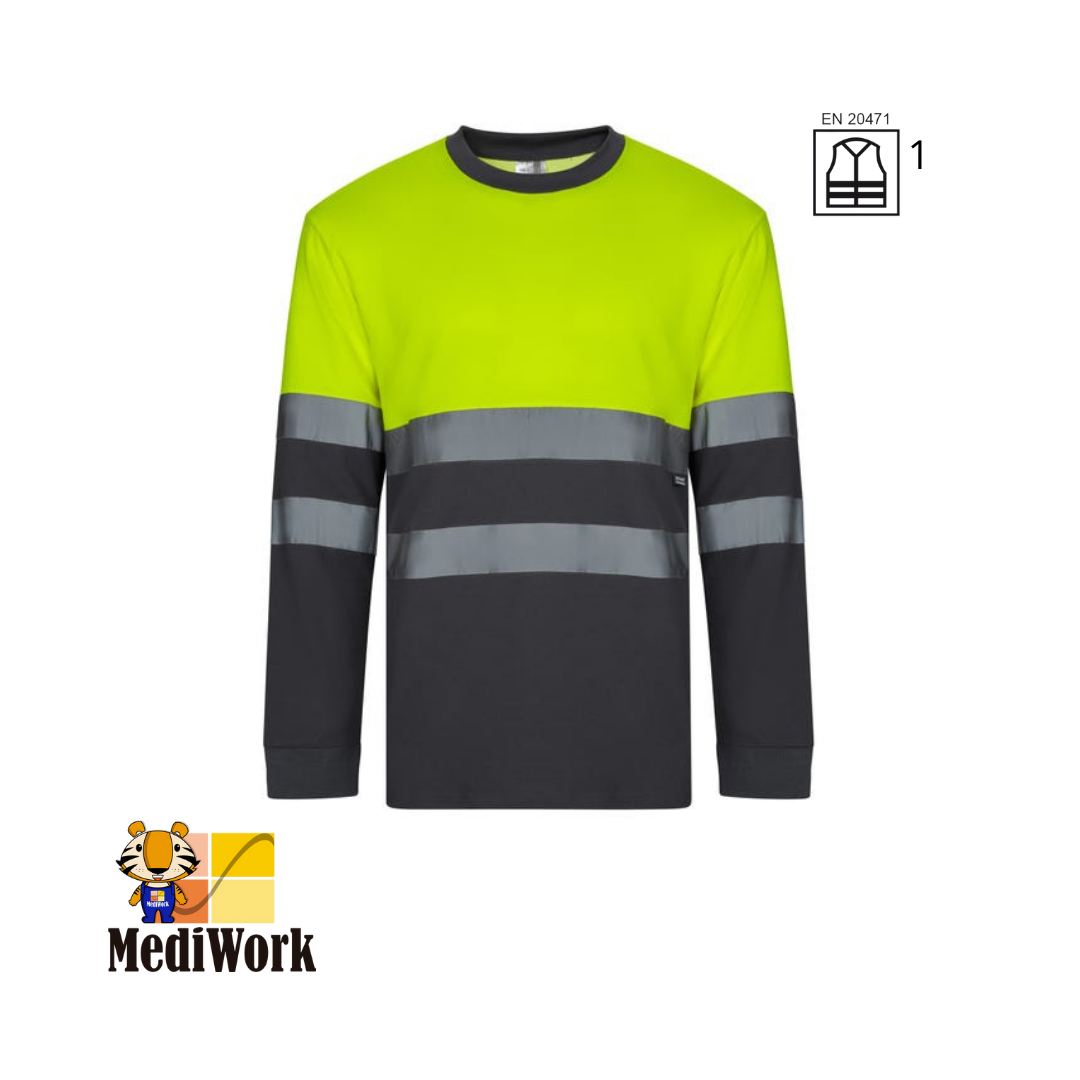 Camiseta algodón Bicolor ML AV. Ref. 305615 E 09
