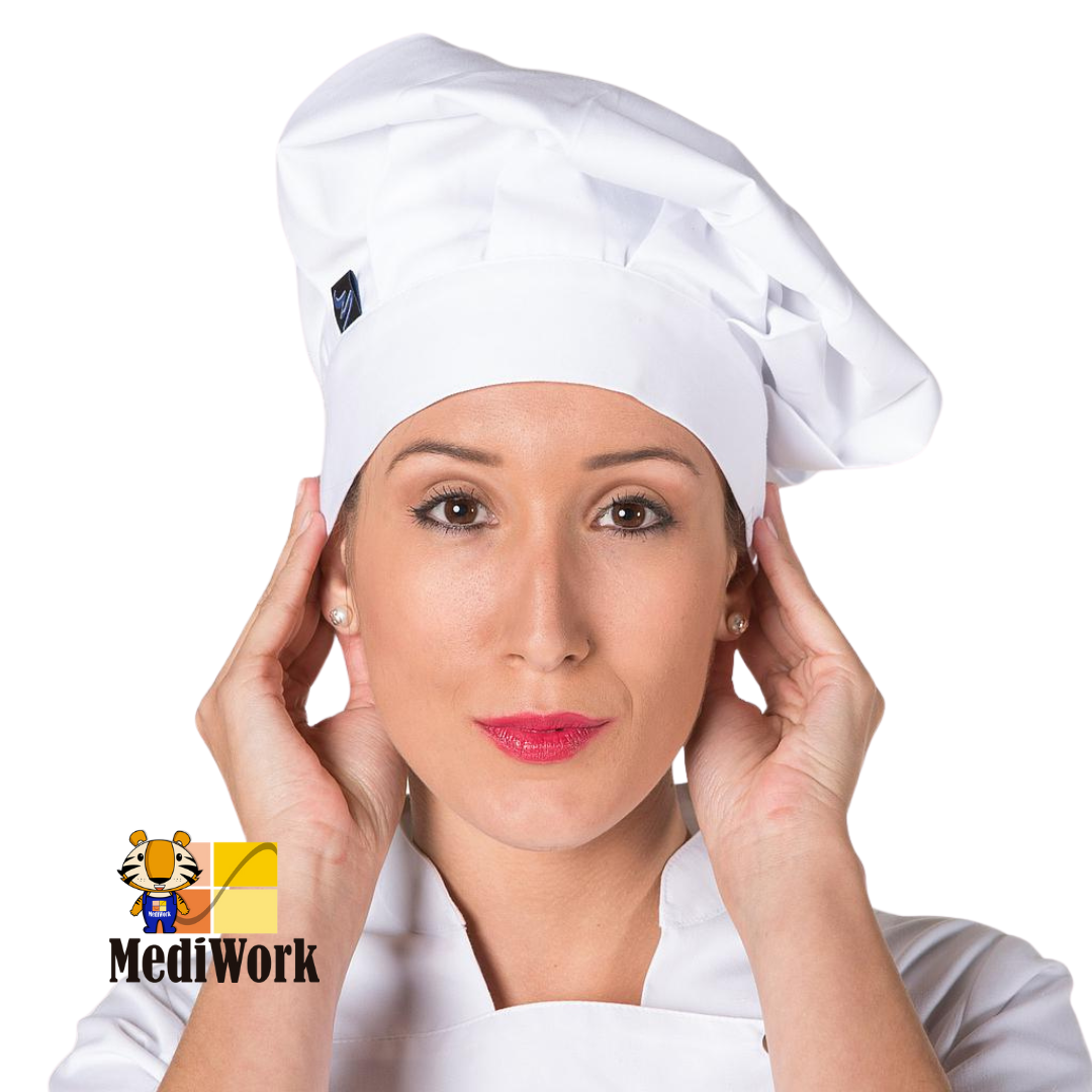 Gorro Gran Chef Blanco con Velcro 445V00 02