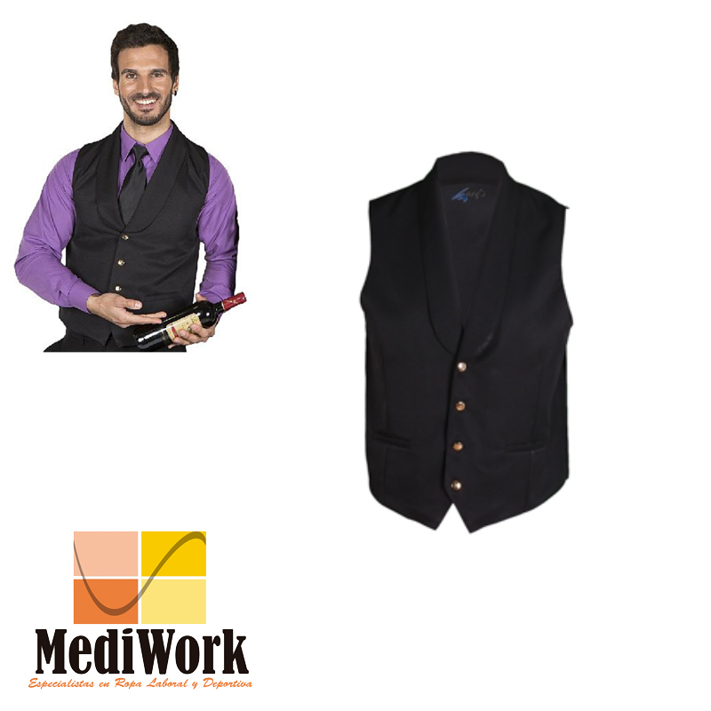 Chaleco camarero cuello smoking 997000E 02