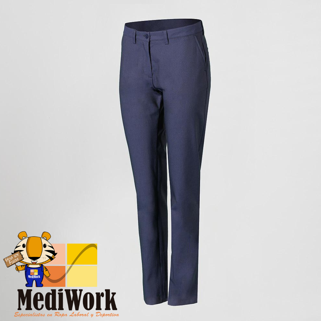 Pantalón de mujer semi ajustado talle medio 206200E 02