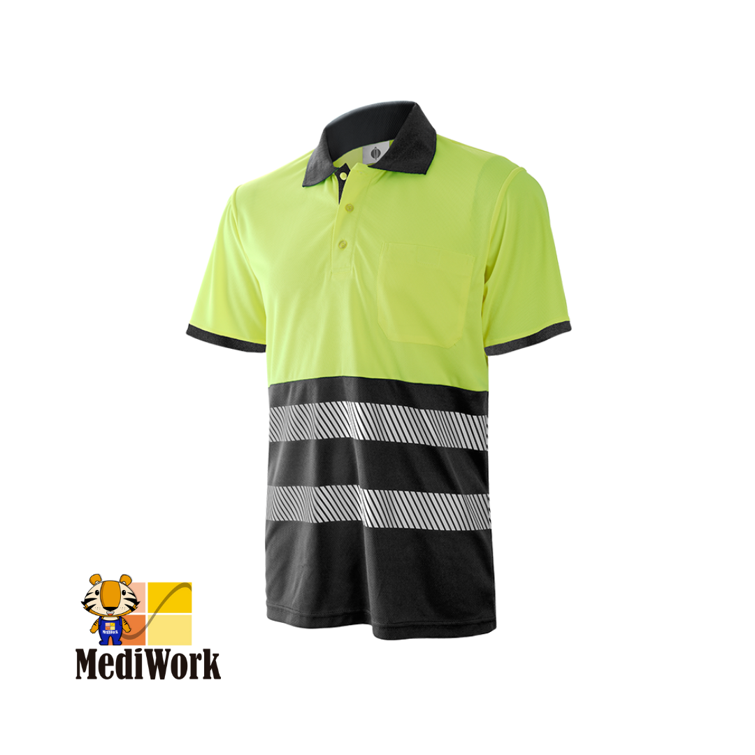 Polo manga corta combinado -  Segmentado (AV) 1201Z 07