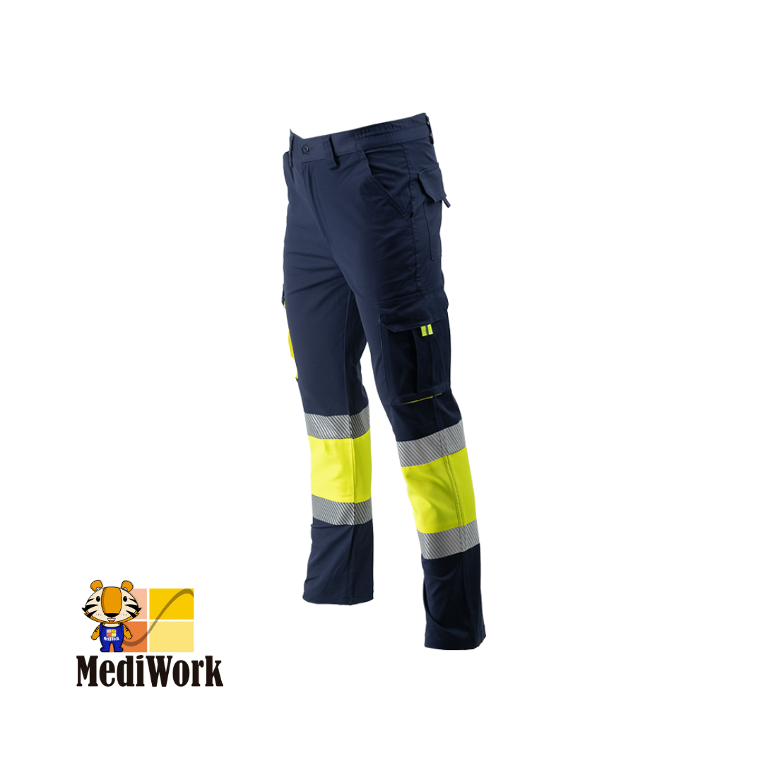 Pantalón combinado stretch segmentado con forro (AV) 1090S 07