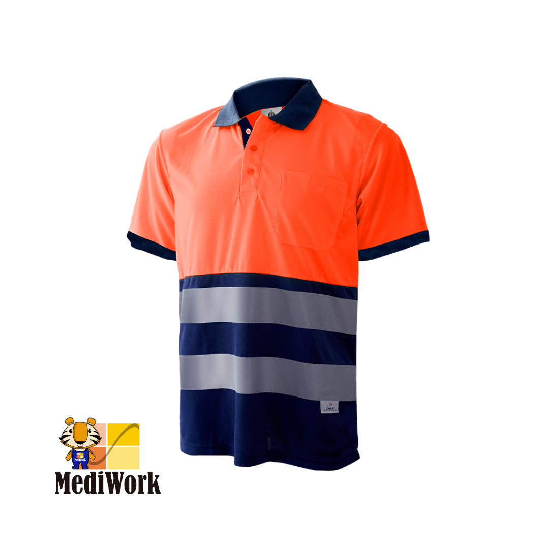 Polo algodón de manga corta combinado (AV) 1201A 07